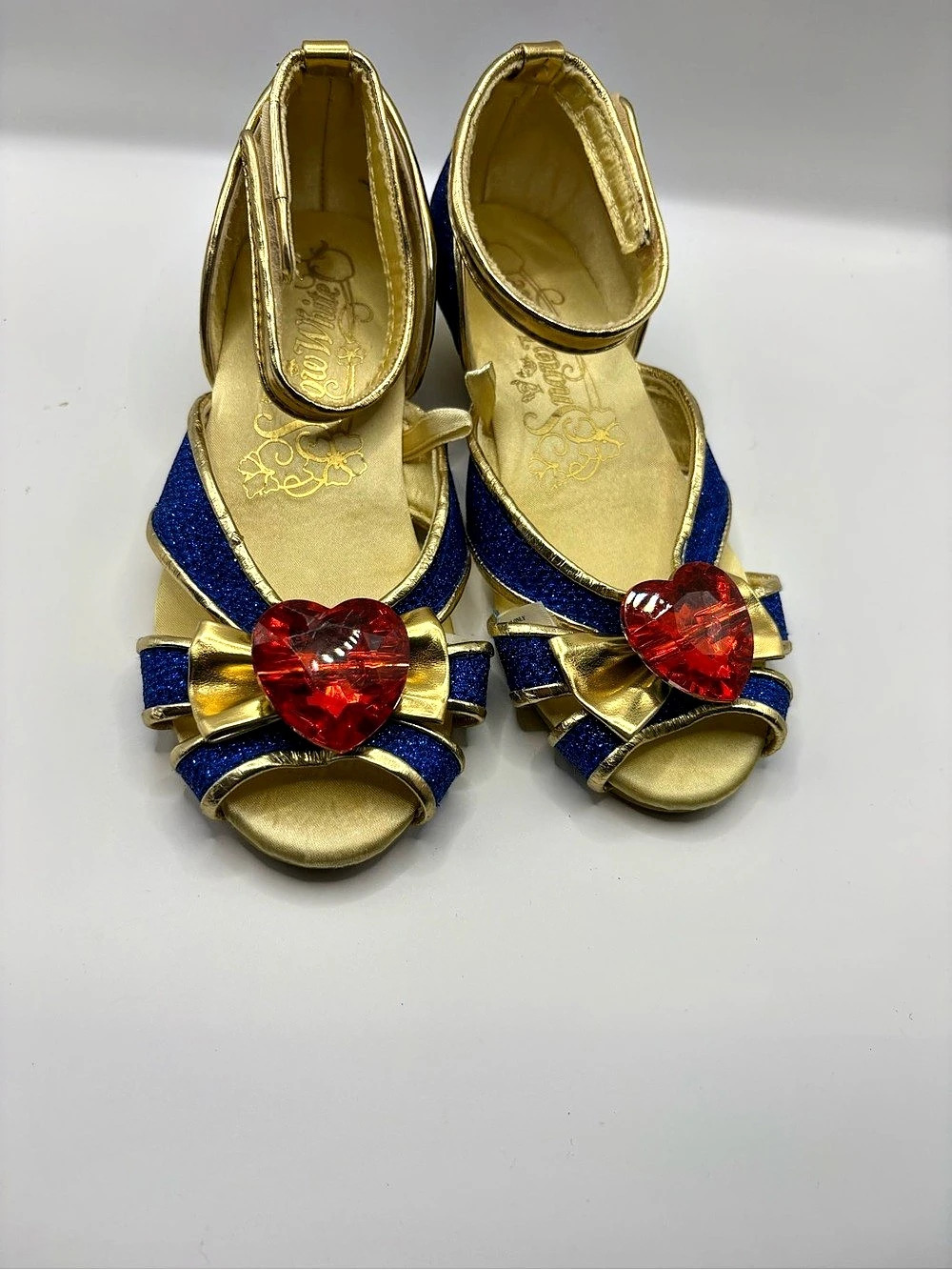 Disney Snow White sandals Blue & Gold Sandals size 11-12